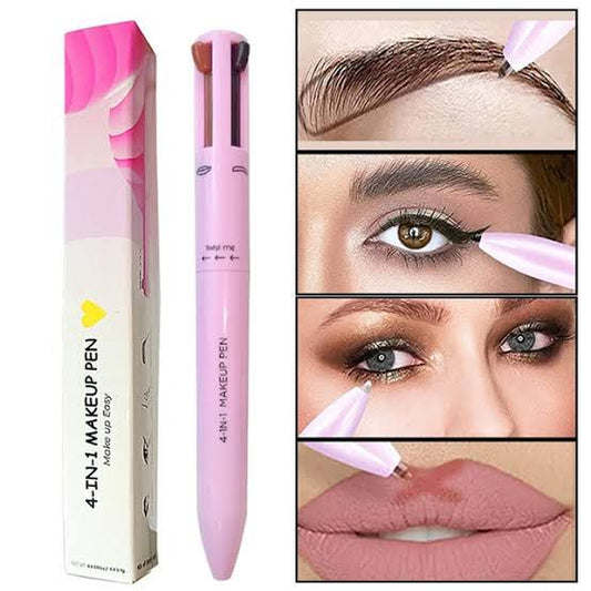 AllureFusion 4-in-1 Makeup Wand - Multifunctional Eyebrows Eyeliner Lip Liner Highlighter Makeup Pen,